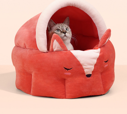 Adorable Funny Fox Shape Pet Bed House