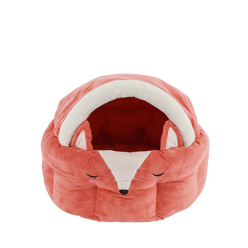 Adorable Funny Fox Shape Pet Bed House