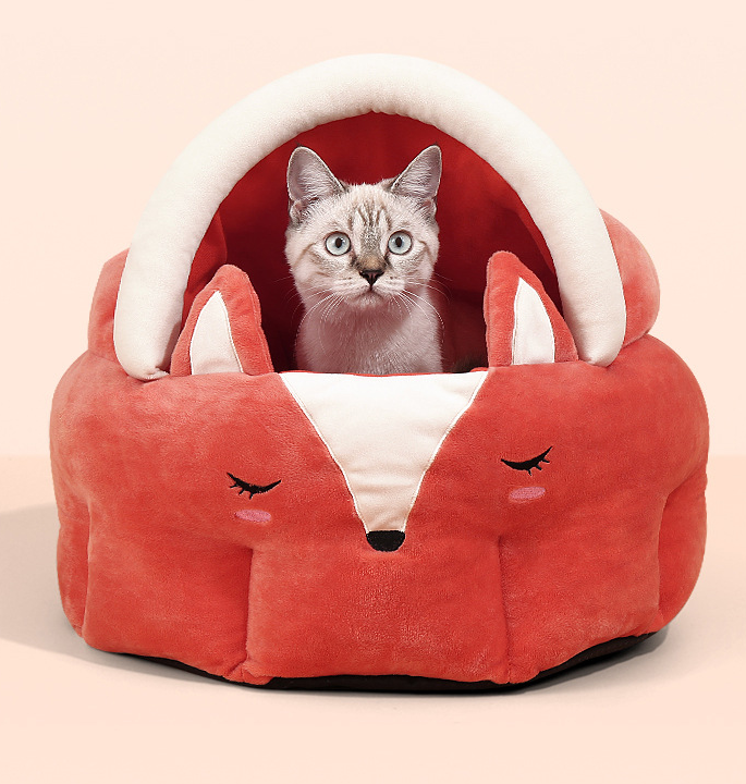 Adorable Funny Fox Shape Pet Bed House