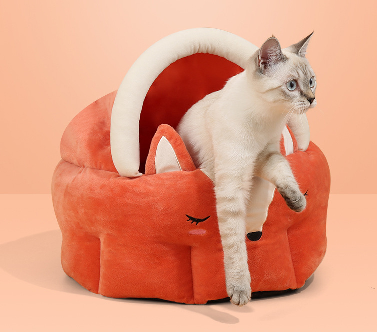 Adorable Funny Fox Shape Pet Bed House