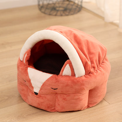 Adorable Funny Fox Shape Pet Bed House